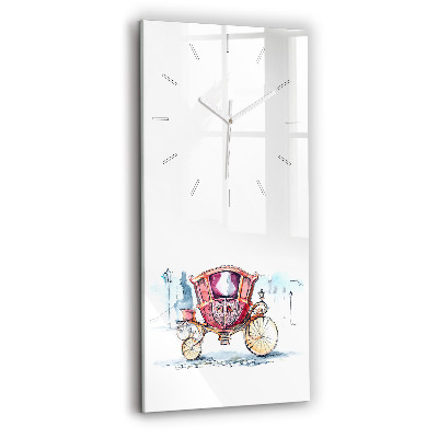 Modern vertical wall clock The Queen's Ancient Carriage