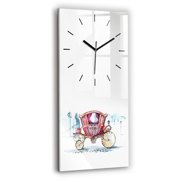 Modern vertical wall clock The Queen's Ancient Carriage