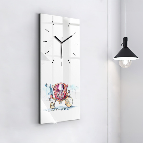 Modern vertical wall clock The Queen's Ancient Carriage