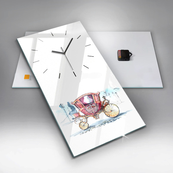 Modern vertical wall clock The Queen's Ancient Carriage