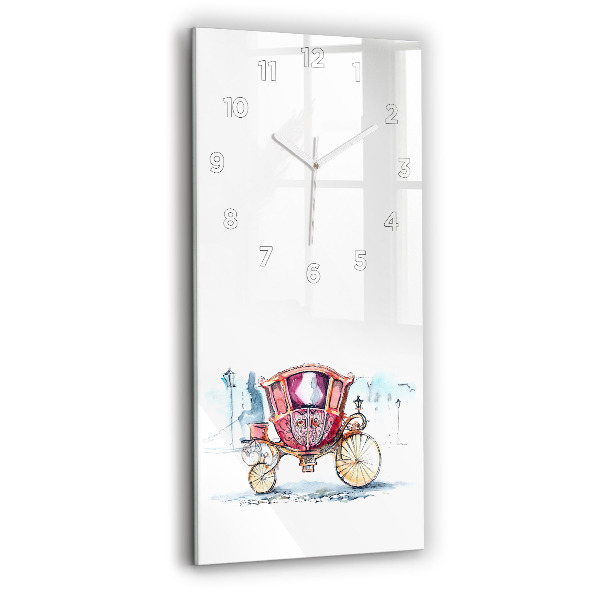 Modern vertical wall clock The Queen's Ancient Carriage