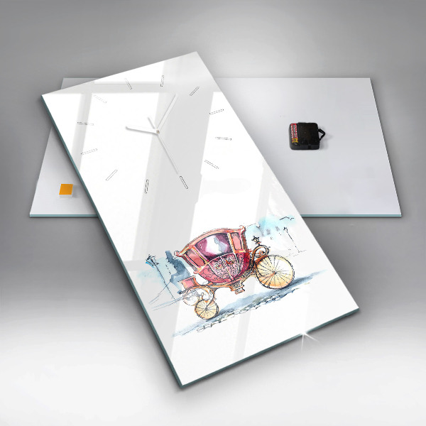 Modern vertical wall clock The Queen's Ancient Carriage