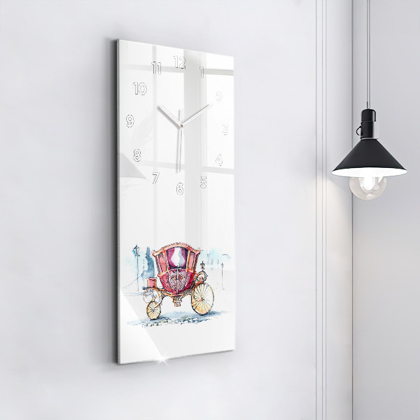 Modern vertical wall clock The Queen's Ancient Carriage