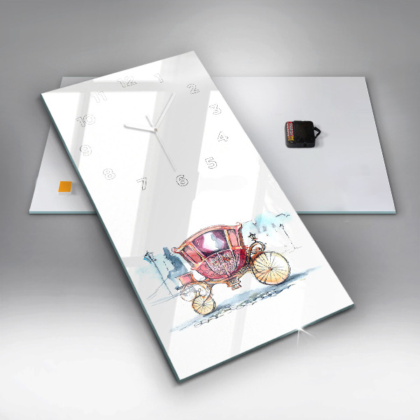 Modern vertical wall clock The Queen's Ancient Carriage