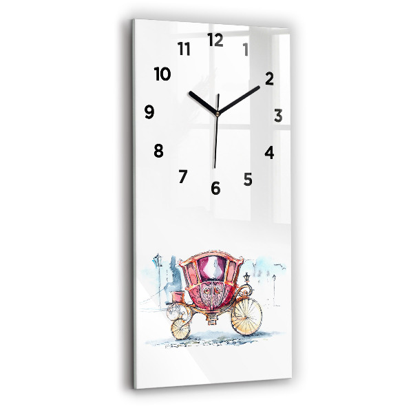 Modern vertical wall clock The Queen's Ancient Carriage