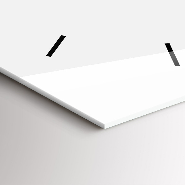 Modern vertical wall clock Picture of a deserted island