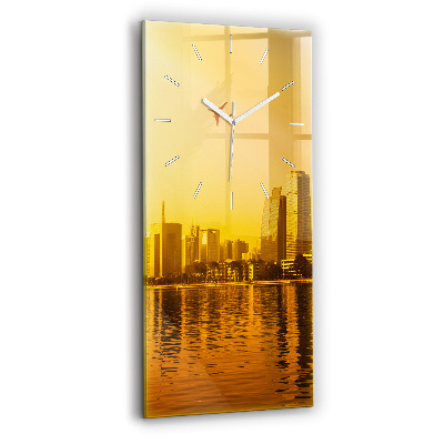 Modern vertical wall clock Zhujiang River China