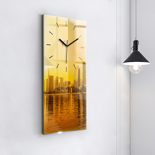 Modern vertical wall clock Zhujiang River China