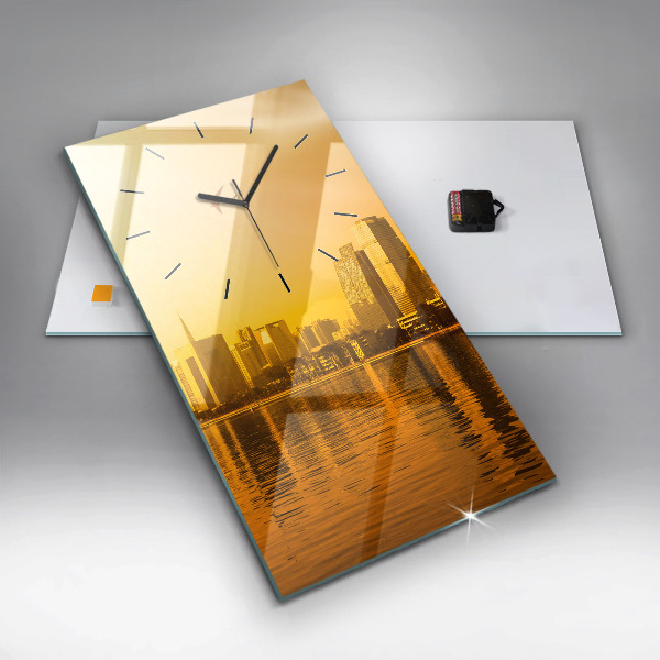 Modern vertical wall clock Zhujiang River China