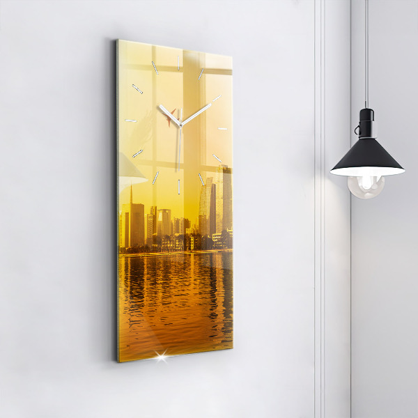 Modern vertical wall clock Zhujiang River China