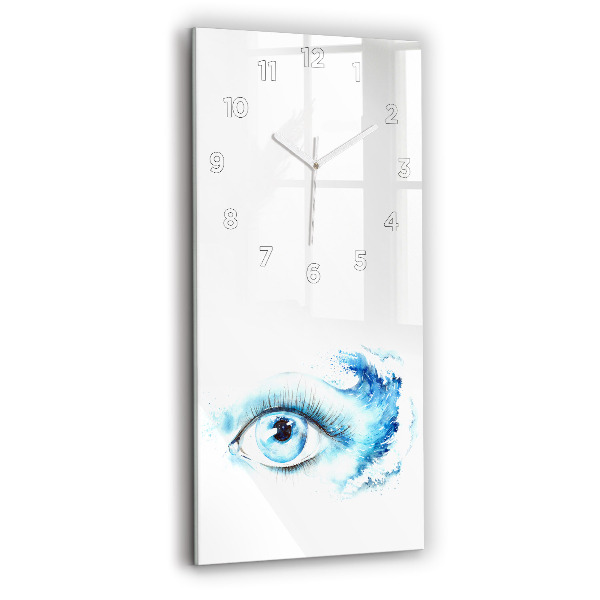 Modern vertical wall clock Sea Eye
