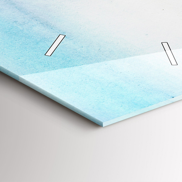 Modern vertical wall clock Painted Landscape of Paris