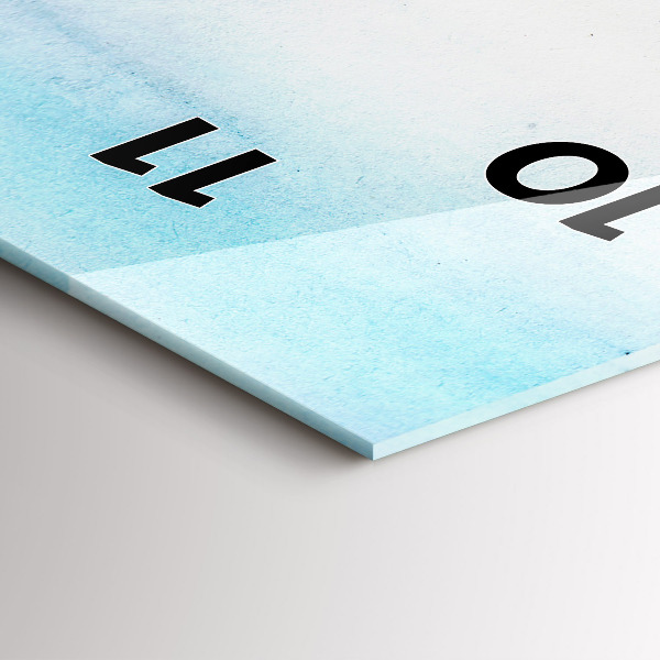 Modern vertical wall clock Painted Landscape of Paris