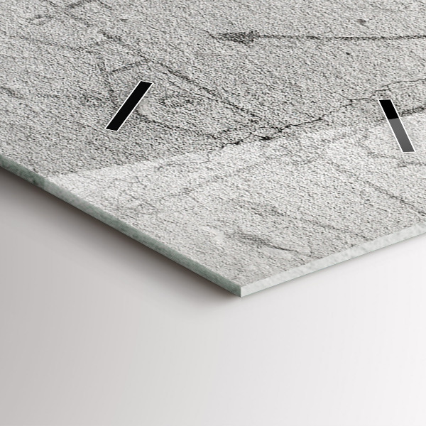 Modern vertical wall clock Sketch of the City