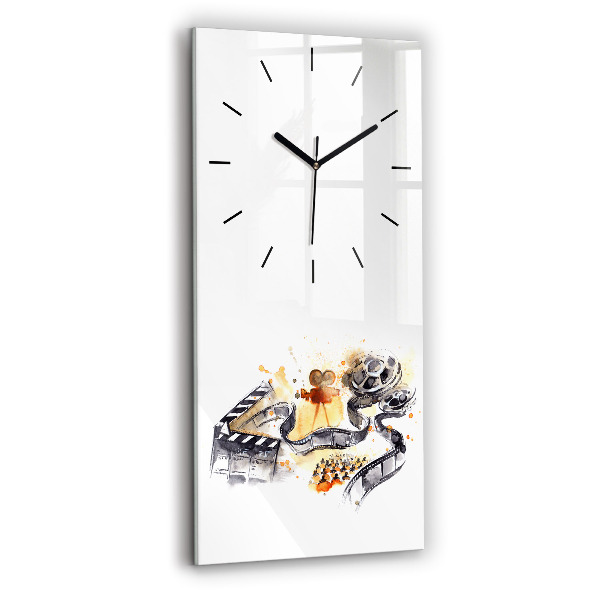 Modern vertical wall clock Cinematography camera
