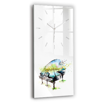 Modern vertical wall clock Illustration 4 Seasons