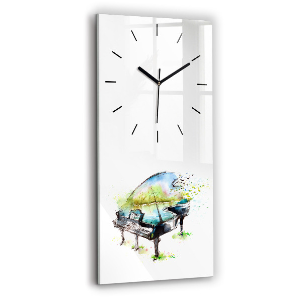Modern vertical wall clock Illustration 4 Seasons