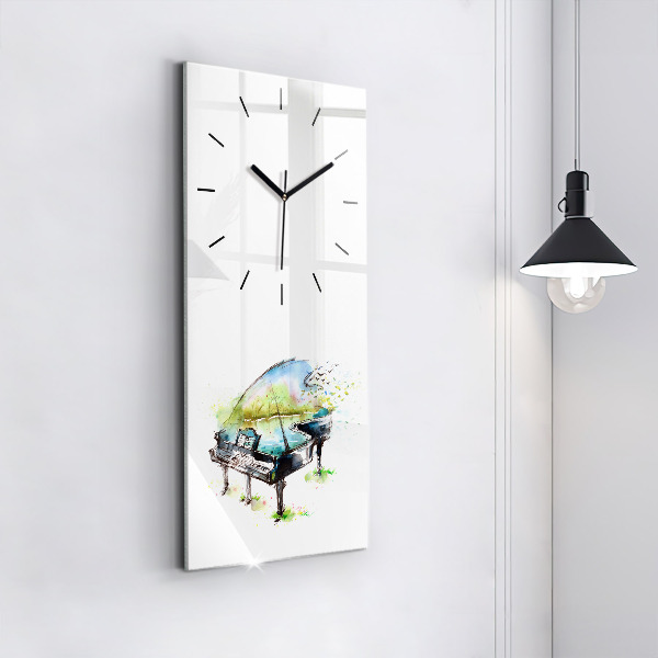 Modern vertical wall clock Illustration 4 Seasons