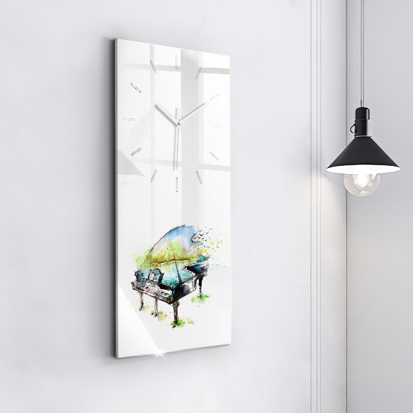 Modern vertical wall clock Illustration 4 Seasons