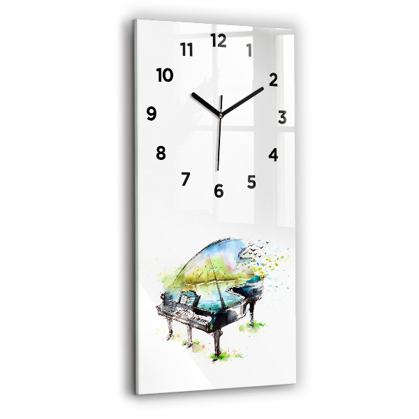 Modern vertical wall clock Illustration 4 Seasons