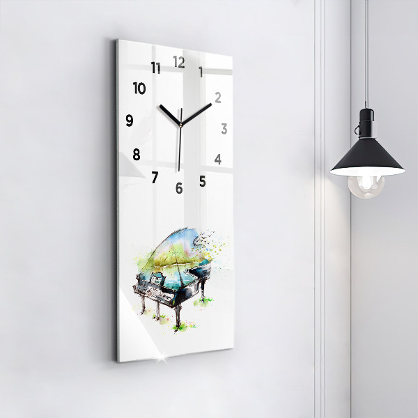 Modern vertical wall clock Illustration 4 Seasons