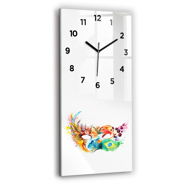 Modern vertical wall clock Culture - Brazilian flag