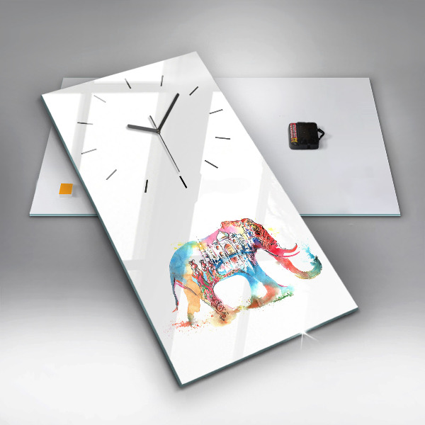 Modern vertical wall clock Indian Culture