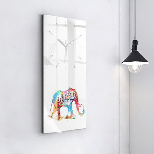 Modern vertical wall clock Indian Culture