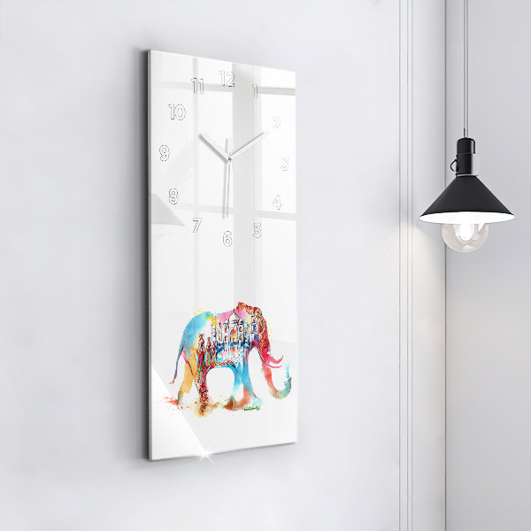 Modern vertical wall clock Indian Culture