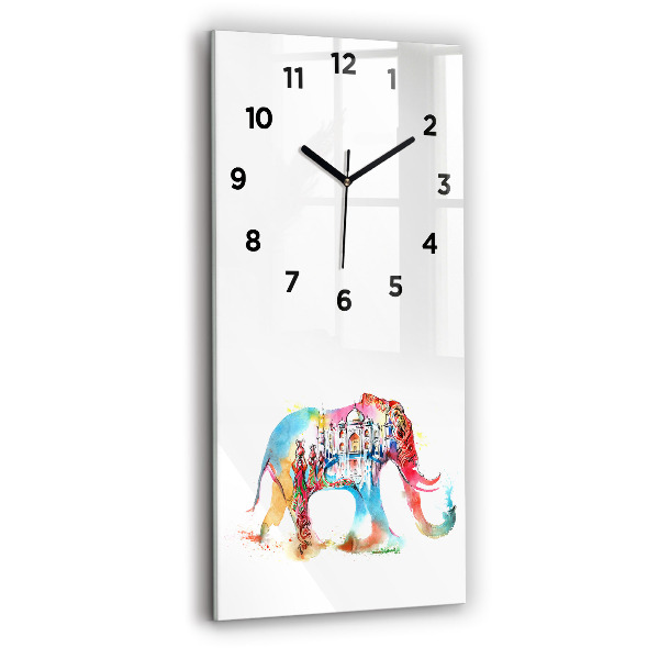 Modern vertical wall clock Indian Culture