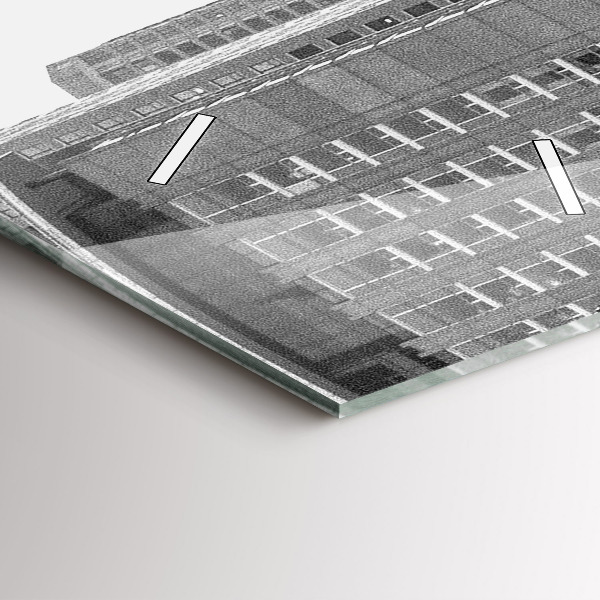 Modern vertical wall clock Chicago City Streets
