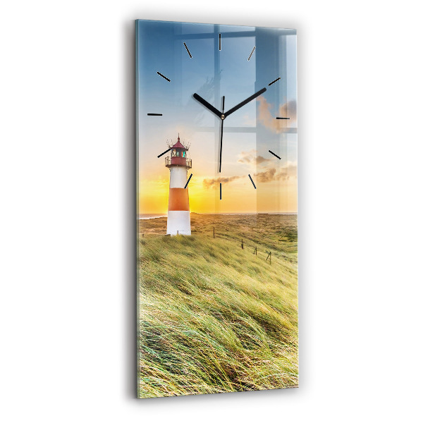 Modern vertical wall clock Lighthouse