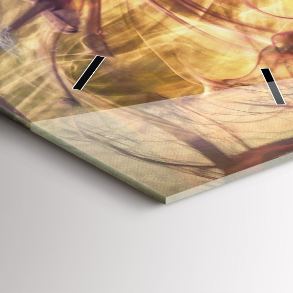 Modern vertical wall clock Portrait of a woman