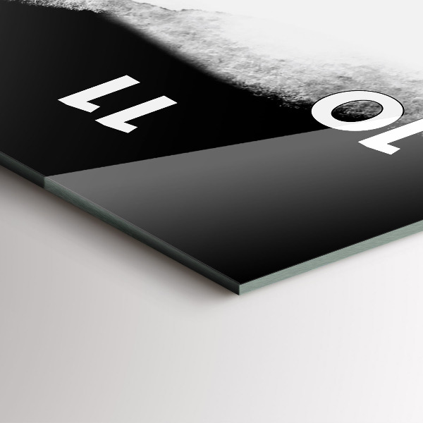 Modern vertical wall clock Portrait of a woman