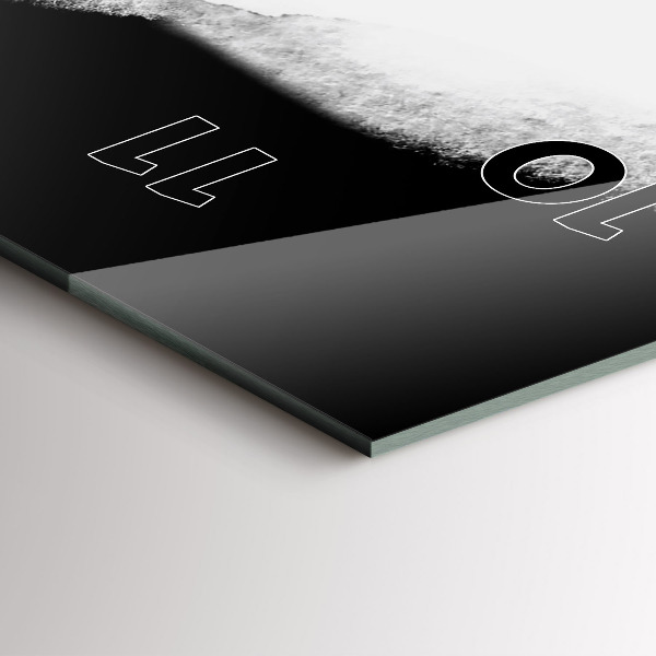 Modern vertical wall clock Portrait of a woman