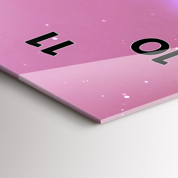 Modern vertical wall clock Abstraction book