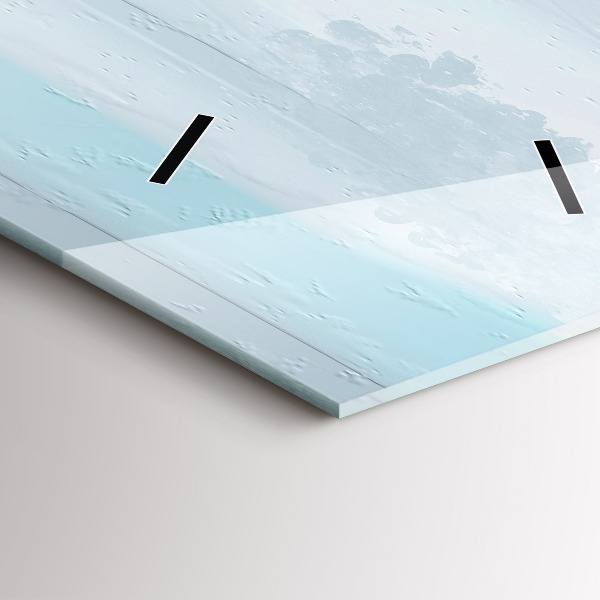 Modern vertical wall clock Abstract bridge