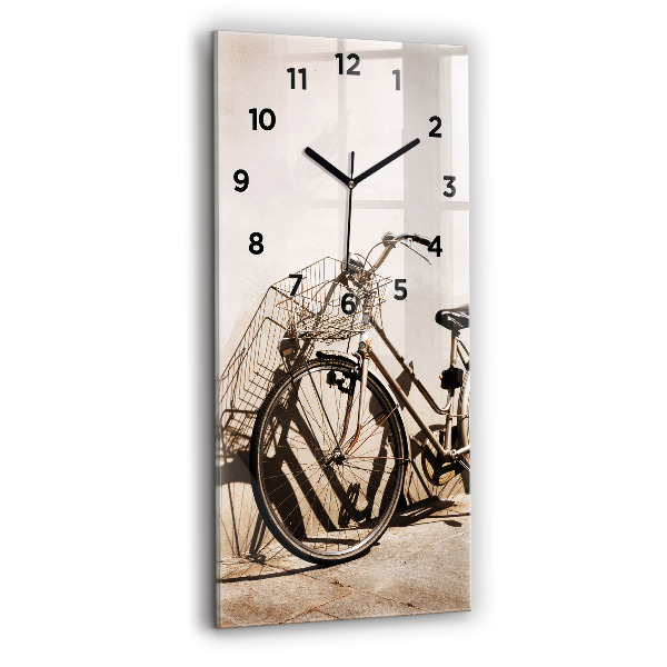 Modern vertical wall clock Italian bike
