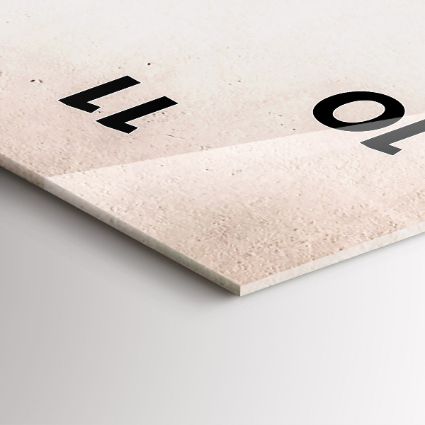 Modern vertical wall clock Italian bike