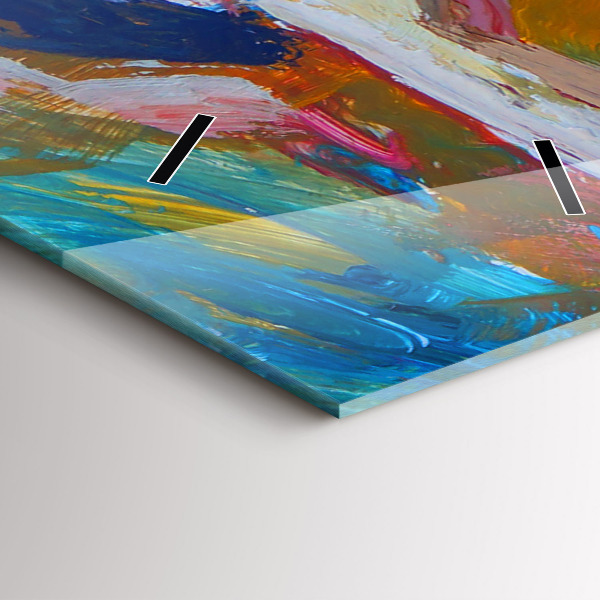 Modern vertical wall clock Painted Ballerina