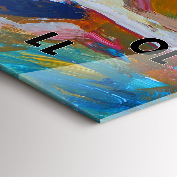 Modern vertical wall clock Painted Ballerina