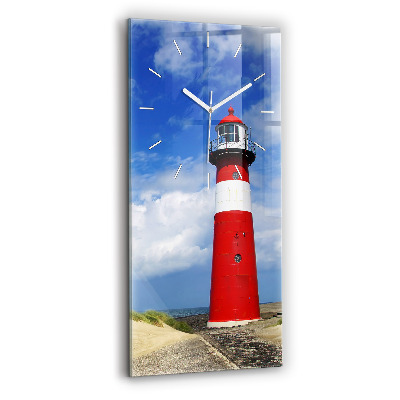 Modern vertical wall clock Lighthouse