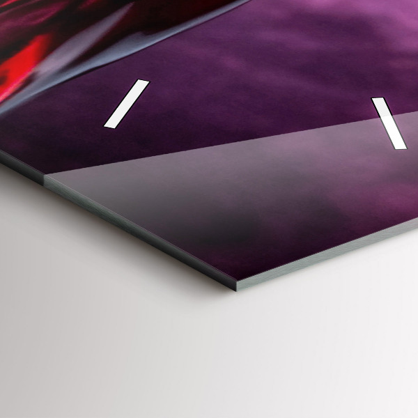 Modern vertical wall clock Wine glass