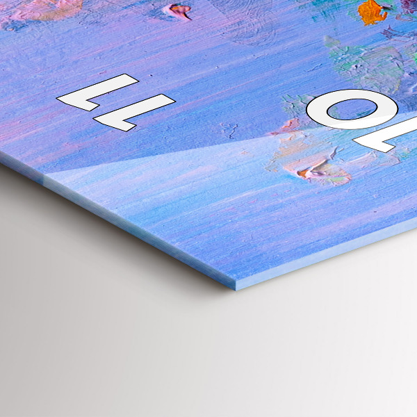 Modern vertical wall clock Flowers in a vase