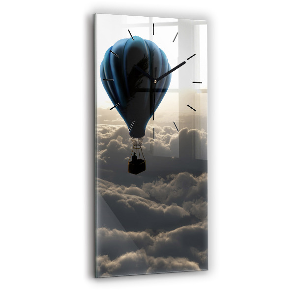 Modern vertical wall clock Balloon in the sky
