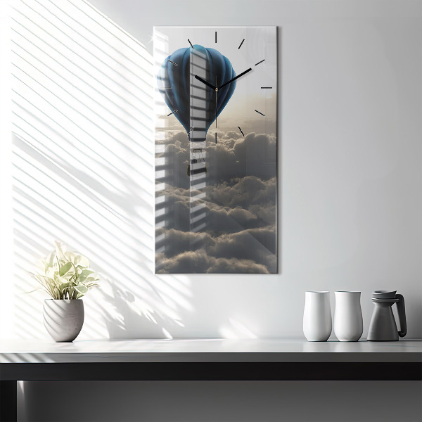 Modern vertical wall clock Balloon in the sky