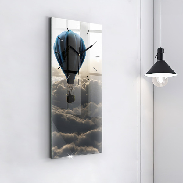 Modern vertical wall clock Balloon in the sky