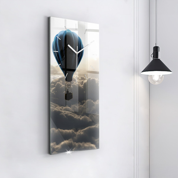 Modern vertical wall clock Balloon in the sky