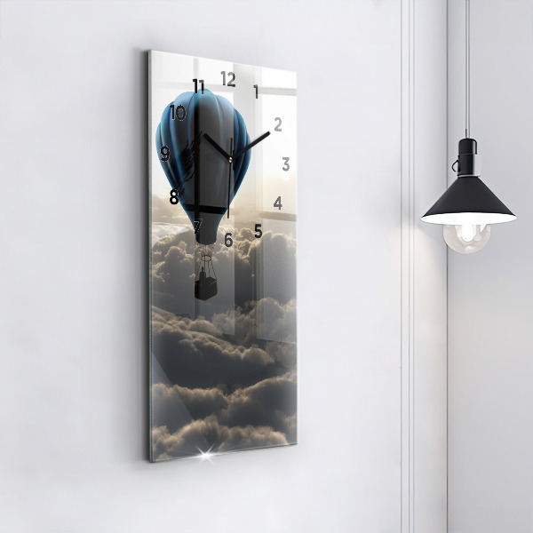 Modern vertical wall clock Balloon in the sky