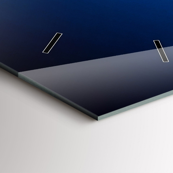 Modern vertical wall clock Airplane and Clouds